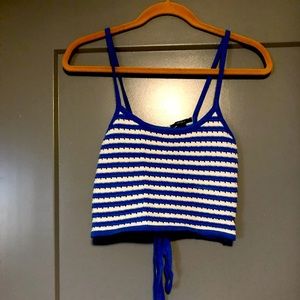 Striped Crochet Top